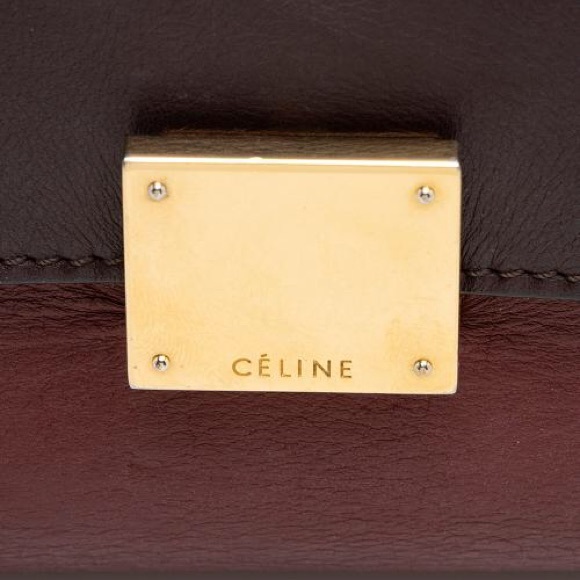 Celine Calfskin and Canvas Trapeze Bag - Picture 7 of 16